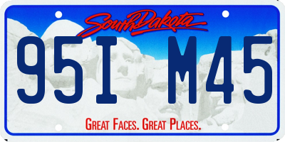 SD license plate 95IM45