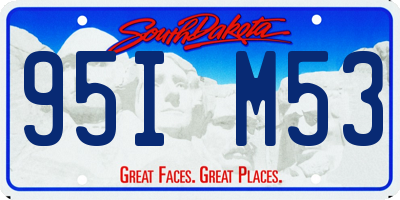 SD license plate 95IM53