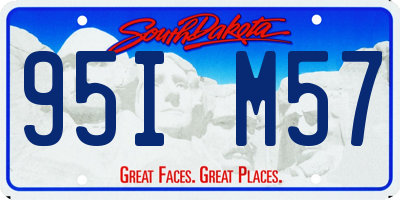 SD license plate 95IM57