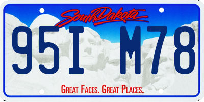 SD license plate 95IM78