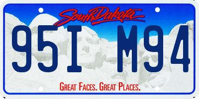 SD license plate 95IM94