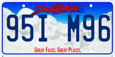 SD license plate 95IM96