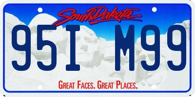 SD license plate 95IM99