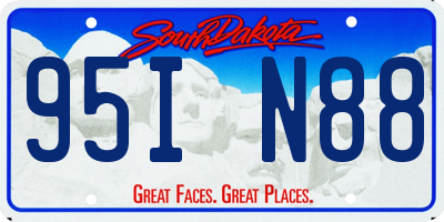 SD license plate 95IN88