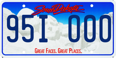 SD license plate 95IO00