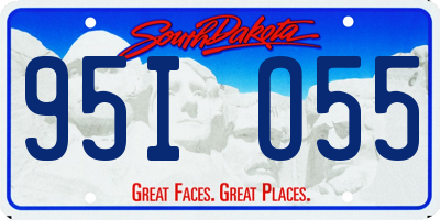 SD license plate 95IO55