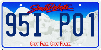 SD license plate 95IP01