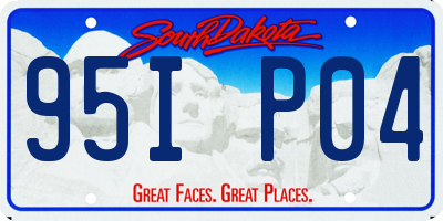 SD license plate 95IP04