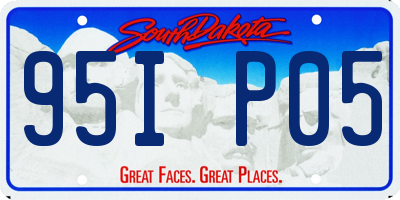 SD license plate 95IP05