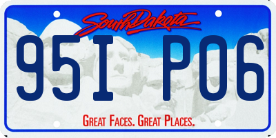 SD license plate 95IP06