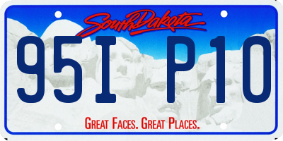 SD license plate 95IP10