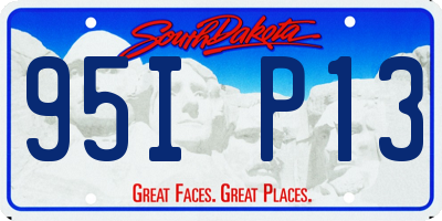 SD license plate 95IP13