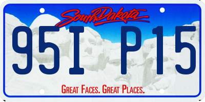 SD license plate 95IP15