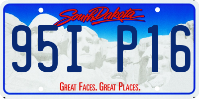 SD license plate 95IP16