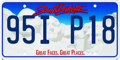 SD license plate 95IP18