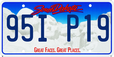 SD license plate 95IP19