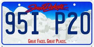 SD license plate 95IP20