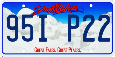 SD license plate 95IP22