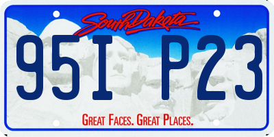 SD license plate 95IP23