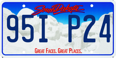 SD license plate 95IP24