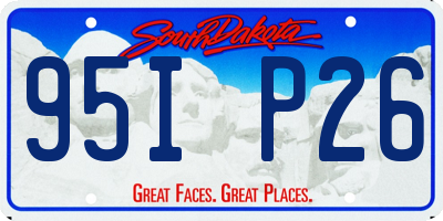 SD license plate 95IP26