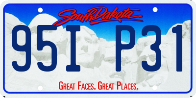SD license plate 95IP31