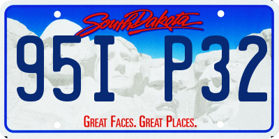 SD license plate 95IP32