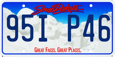 SD license plate 95IP46