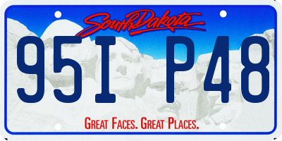 SD license plate 95IP48