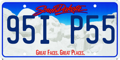 SD license plate 95IP55