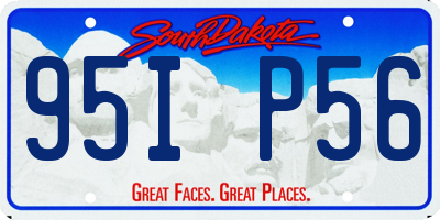 SD license plate 95IP56