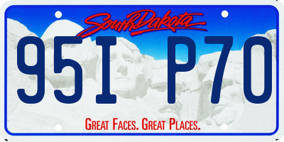 SD license plate 95IP70