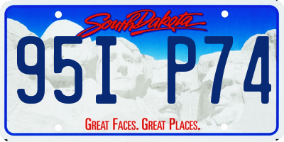 SD license plate 95IP74