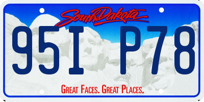 SD license plate 95IP78