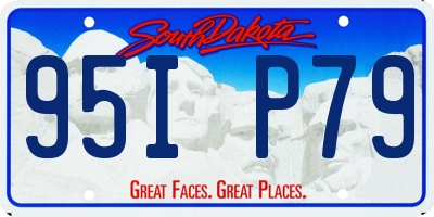 SD license plate 95IP79