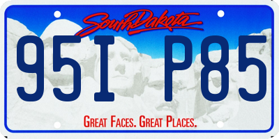 SD license plate 95IP85