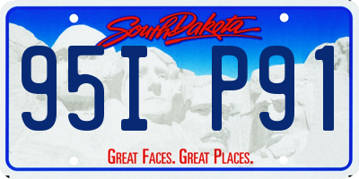 SD license plate 95IP91