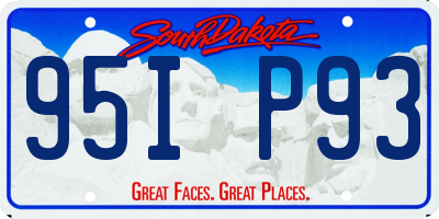 SD license plate 95IP93