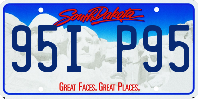 SD license plate 95IP95