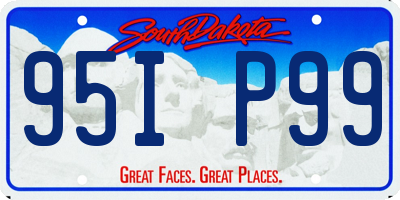 SD license plate 95IP99