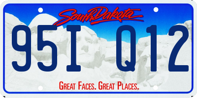 SD license plate 95IQ12