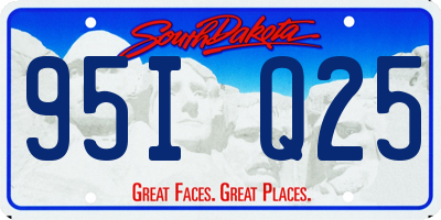 SD license plate 95IQ25