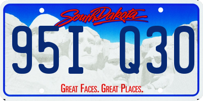 SD license plate 95IQ30