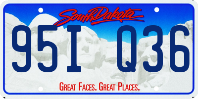 SD license plate 95IQ36