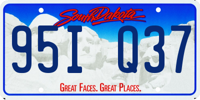 SD license plate 95IQ37