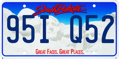 SD license plate 95IQ52