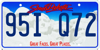 SD license plate 95IQ72