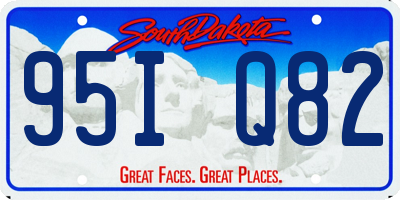 SD license plate 95IQ82