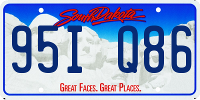 SD license plate 95IQ86