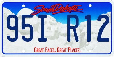 SD license plate 95IR12